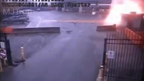 Video Footage of the Vehicle Exploding at the US Canada Border