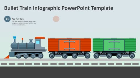 Bullet Train Infographic PowerPoint Template