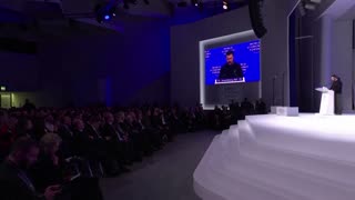 At Davos, Zelensky urges Western unity to stop Putin