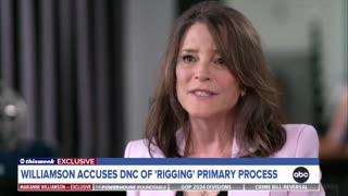 Marianne Williamson says the DNC is “rigging the system” for Biden.
