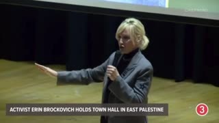 Erin Brockovich Holds Town Hall In East Palestine To Help Residents Prepare For The 'Long Game'