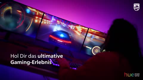 Philips Hue Play Gradient Lightstrip für drei Monitore