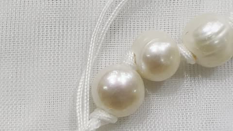 Handmade + Knotting Unique 3.5”~9” Adjustable Bracelet with Freshwater Pearl