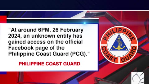 Official page ng Phillipine Coast Guard, na-hack