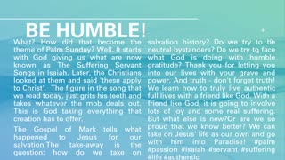 Be Humble!