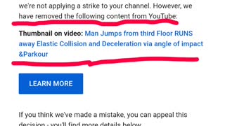 YouTube deleted my video of man jumping from window