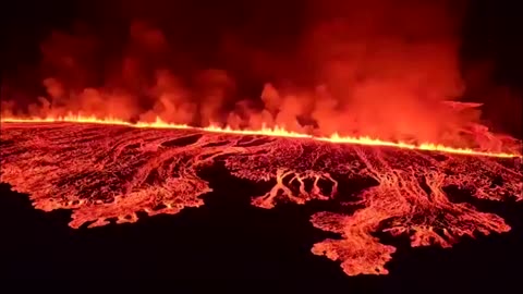 Iceland volcano spews lava again