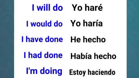 I Do in Spanish | Spanish Verbs #shorts #youtubeshorts #spanish #ytshorts #learnspanish
