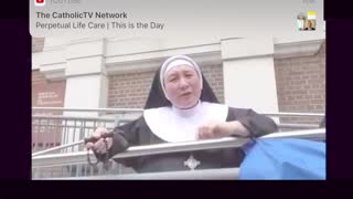 Nuns in London Tyburn during covid protests