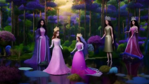 Disney Princess - Cinderella, Mulan, , Belle, Moana, BedTime Story -kids Cartoon Animation Movie
