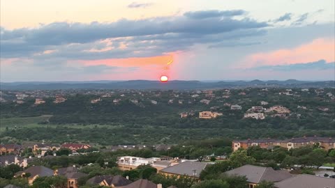 sunset fallstreak hole San Antonio shot with dji mavic 3 classic