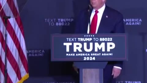 Trump mocks Biden by appearing clueless on stage