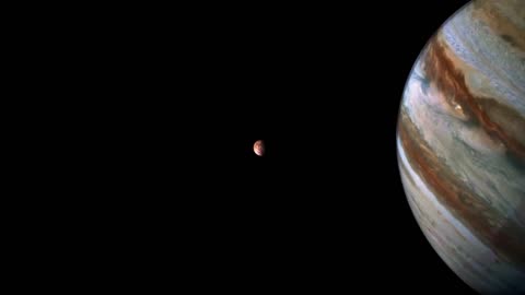 NASA's Juno Spacecraft's Pass by Io and Jupiter