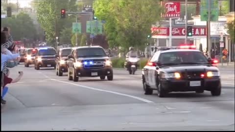 Obama*Motorcrade Arrives Florida for Biden