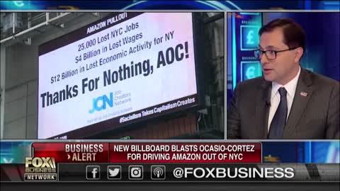 Billboard in NYC blasts Alexandria Ocasio-Cortez
