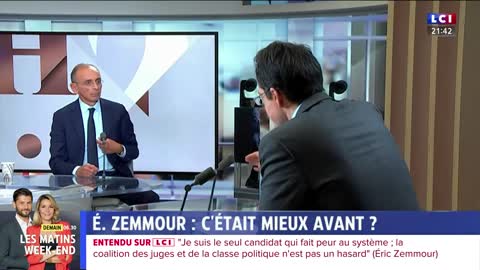 Eric Zemmour face à Darius Rochebin (LCI)