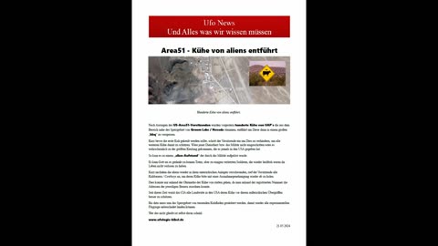 Ufos aliens entführen Kühe - Area51 – ufo-news berichtet