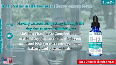 B-12 | Vitamin B12 Complex | Boosts energy levels