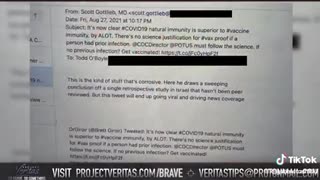 Project veritas reveals from Pfizer documents natural immunity is better than vaccines!