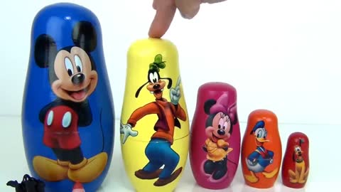 MICKEY MOUSE Clubhouse & Friends Nesting dolls & Stacking Cups
