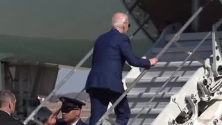 Biden Lost To The Air Force One Stairs Again