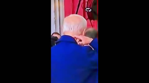 Biden wearing a silicone mask. Caught on Live TV