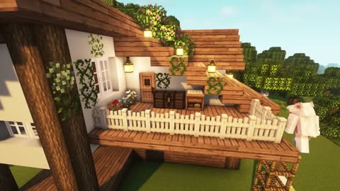 [Minecraft] 🌲✨ Aesthetic Cottagecore House Tutorial / Cottage / Mizuno's 16 Craft Resource Pack