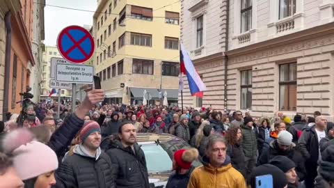 Ljubljana Slovenia- Protesting for Freedom against Mandates, this Holiday Season