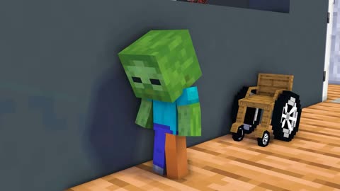 Monster School Baby Zombie Can't Walk Because Kind - Sad Story - Minecraft Animation Cartoon