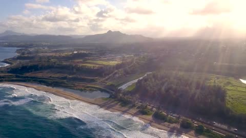 Aerial & Hawaii & Drone & Footage & with & Relaxing & Hawaiian