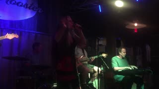Barbara Huntoon singing "when the house is a rockin" by Stevie Ray Vaughn at the Blue Rooster 2019