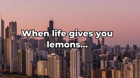 When life gives you lemons...#viral