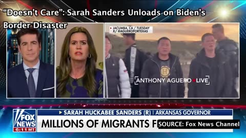 “Doesn’t Care”: Sarah Sanders Unloads On Biden’s Border Disaster