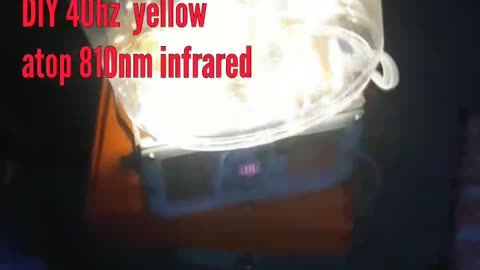 . DIY 40hz yellow atop 810nm infrared homemade anti aging light