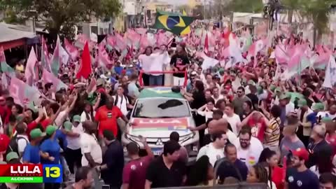 Brazil's Lula attends rally at one of Rio's largest favelas