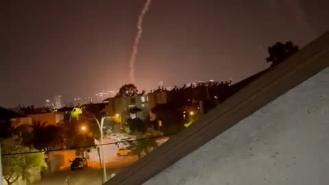 Failed Iron Dome interceptor launch in Tel Aviv Israel.