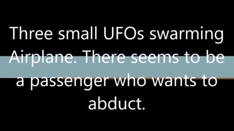 THREE SMALL UFO’S SWARMING ✈️AIRPLANE