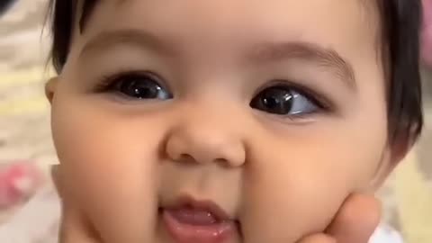 cute baby smile