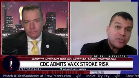 CDC Admits Vaxx Stroke Risk Lying Gov. Agency To Investigate Their Own Incompetence