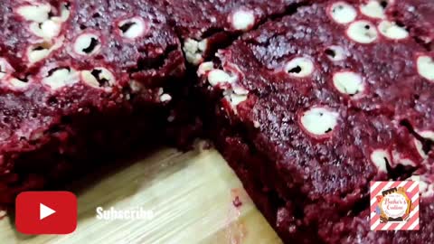 Homemade Red Velvet Brownies/ Chewy Red Velvet Brownies/Red Velvet Brownies Recipe