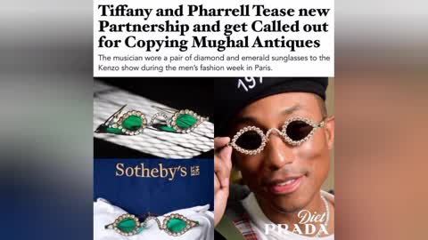 Rapper Pharrell Williams -under-fire-for-copying-mughal-design-for-his-custom-diamond-sunglasse