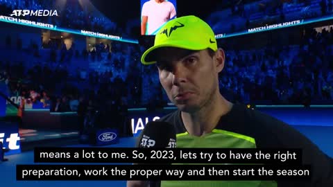 "I can't ask for more" Nadal on 2022 season after beating Ruud at ATP Finals