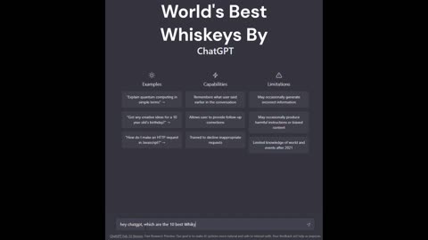 ChatGPTsays about World's Best Whiskeys!