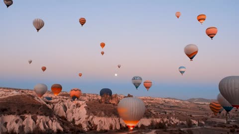 Cappadocia, Turkiye - 4k Drone Video with Calming Music