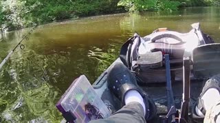 Kayak fishing BIG bluegills!