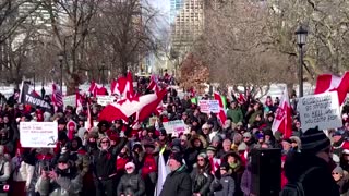 Protesters turn out in Toronto against vaccine mandates