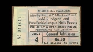 July 4, 1975 - Todd Rundgren at Nelson Ledges Road Course