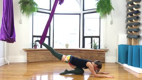 Aerial Yoga Inspiration: How to Handstand with Silks