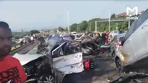 m41 Horrific Accident Durban SOUTH AFRICA!!! 22CARS INVOLVED