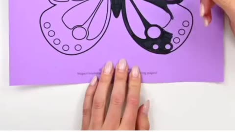 Butterfly paper craft idea